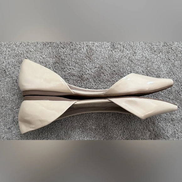 Steve Madden pointed toe patent leather beige ballet flats size 7.5 - Picture 5 of 7